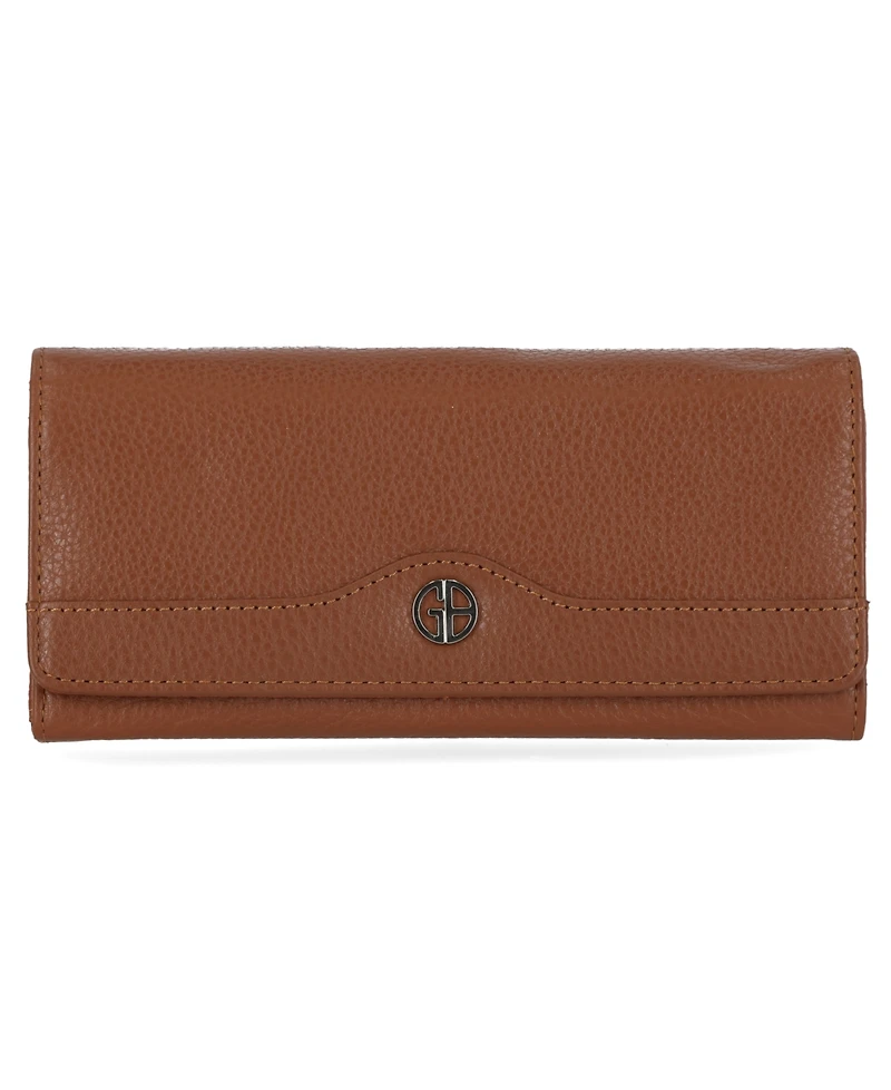 Giani Bernini Pebble Leather Receipt Wallet, Exclusively at Macy's
