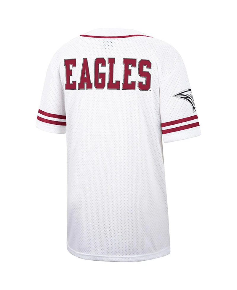 Men's Colosseum White, Maroon North Carolina Central Eagles Free Spirited Baseball Jersey