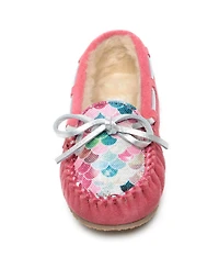 Minnetonka Little and Big Girls Cassie Moccasin Slippers