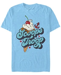 Stranger Things Men's Scoops Troop Logo Short Sleeve T-Shirt