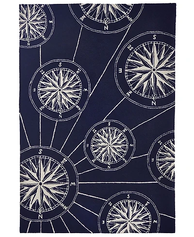 Liora Manne' Frontporch Compass 3'6" x 5'6" Outdoor Area Rug