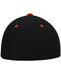 Men's adidas Black and Orange Miami Hurricanes On-Field Baseball Fitted Hat