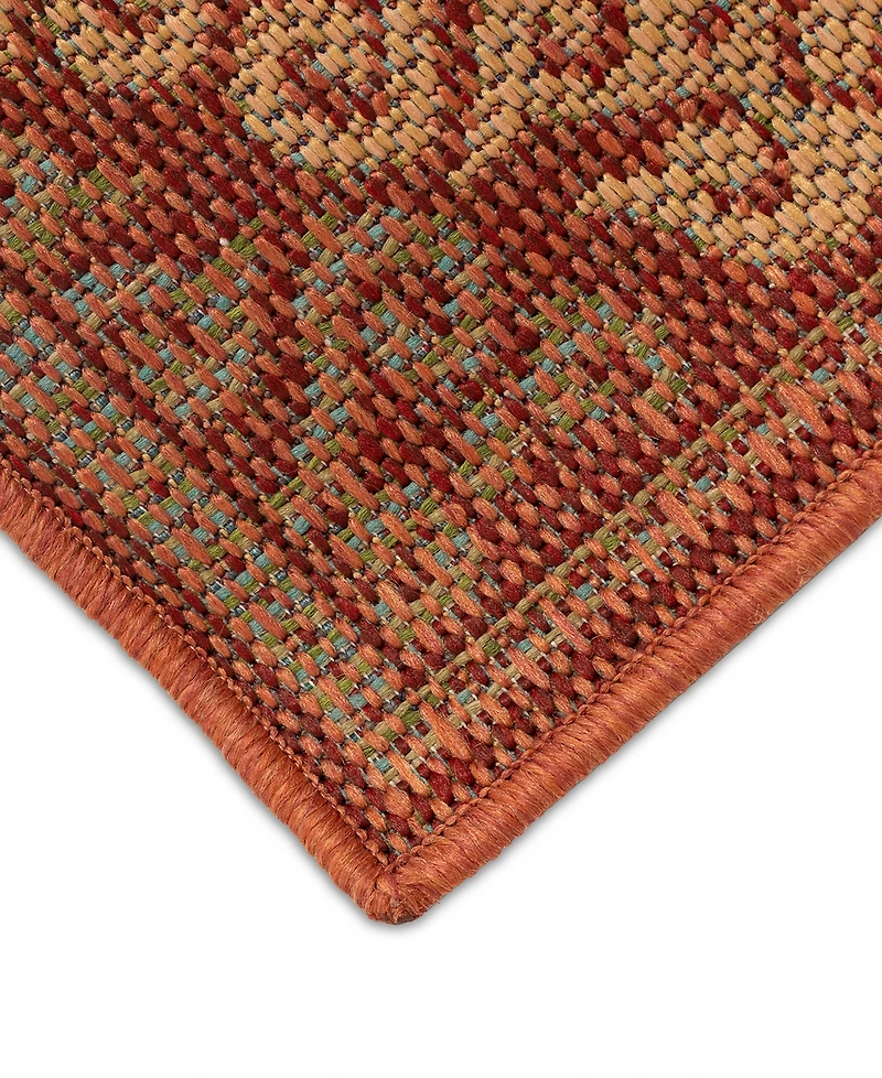 Liora Manne' Patio Suzani Diamonds 7'10" x 9'10" Outdoor Area Rug