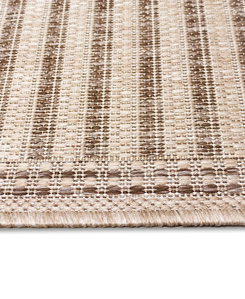 Liora Manne' Malibu Simple Border 4'10" x 7'6" Outdoor Area Rug