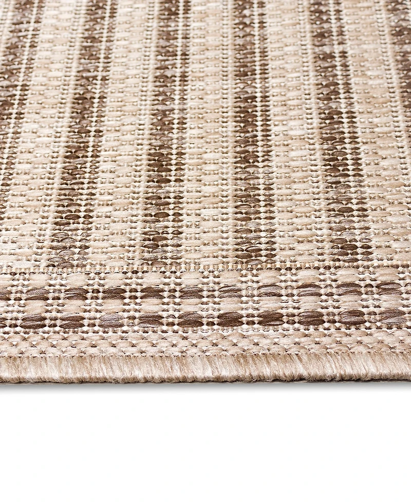 Liora Manne' Malibu Simple Border 1'11" x 7'6" Runner Outdoor Area Rug