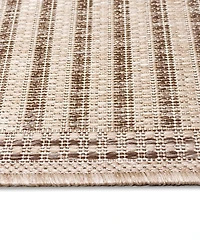 Liora Manne' Malibu Simple Border 1'11" x 7'6" Runner Outdoor Area Rug