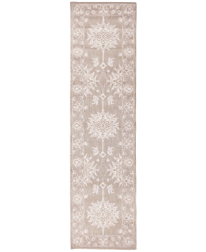 Liora Manne' Malibu Kashan 1'11" x 7'6" Runner Outdoor Area Rug