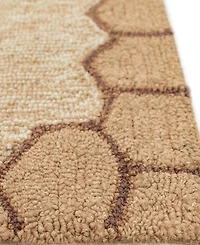 Liora Manne' Frontporch Honeycomb Bee 5' x 7'6" Outdoor Area Rug