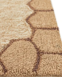 Liora Manne' Frontporch Honeycomb Bee 3'6" x 5'6" Outdoor Area Rug