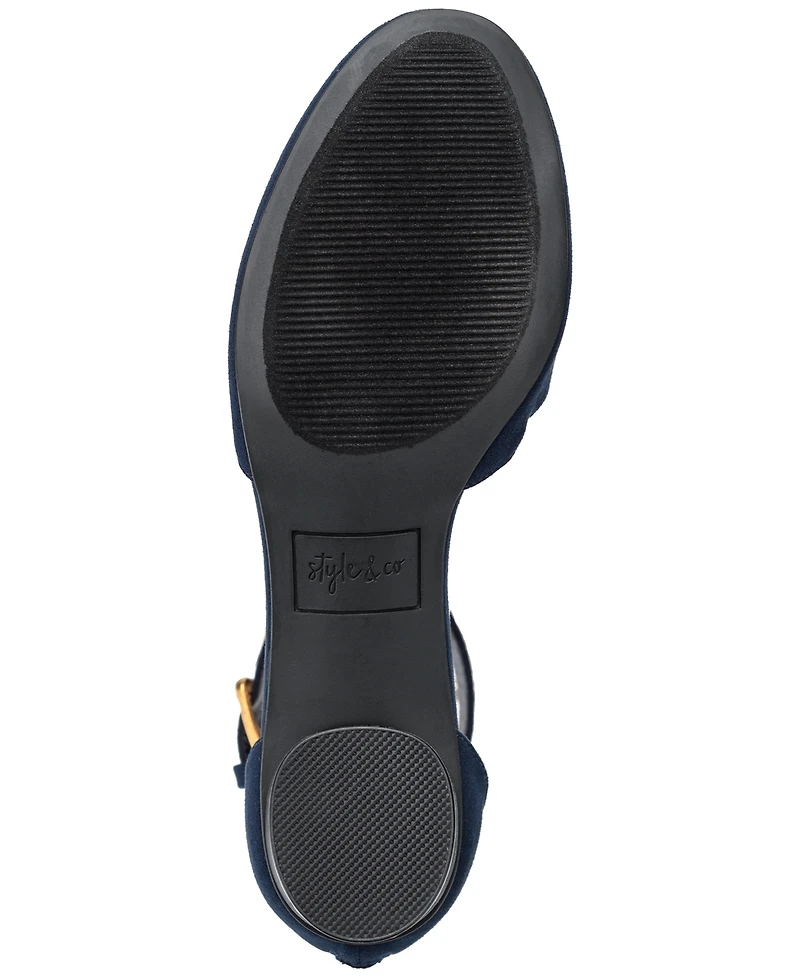 Style & Co Women's Alinaa Two-Piece Block Heel Dress Pumps, Created for Macy's