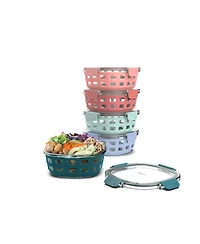 Ello 10-Piece Meal Prep Rounds Container Set