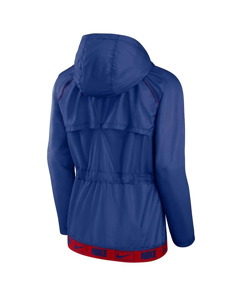 Women's Nike Royal, Red Chicago Cubs Statement Raglan Full-Zip Hoodie Jacket