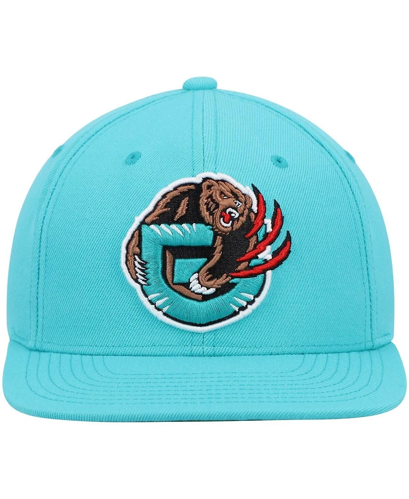 Men's Mitchell & Ness Turquoise Vancouver Grizzlies Hardwood Classics Team Ground 2.0 Snapback Hat