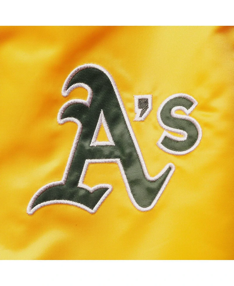 Women's Starter Gold Oakland Athletics The Legend Full-Snap Jacket