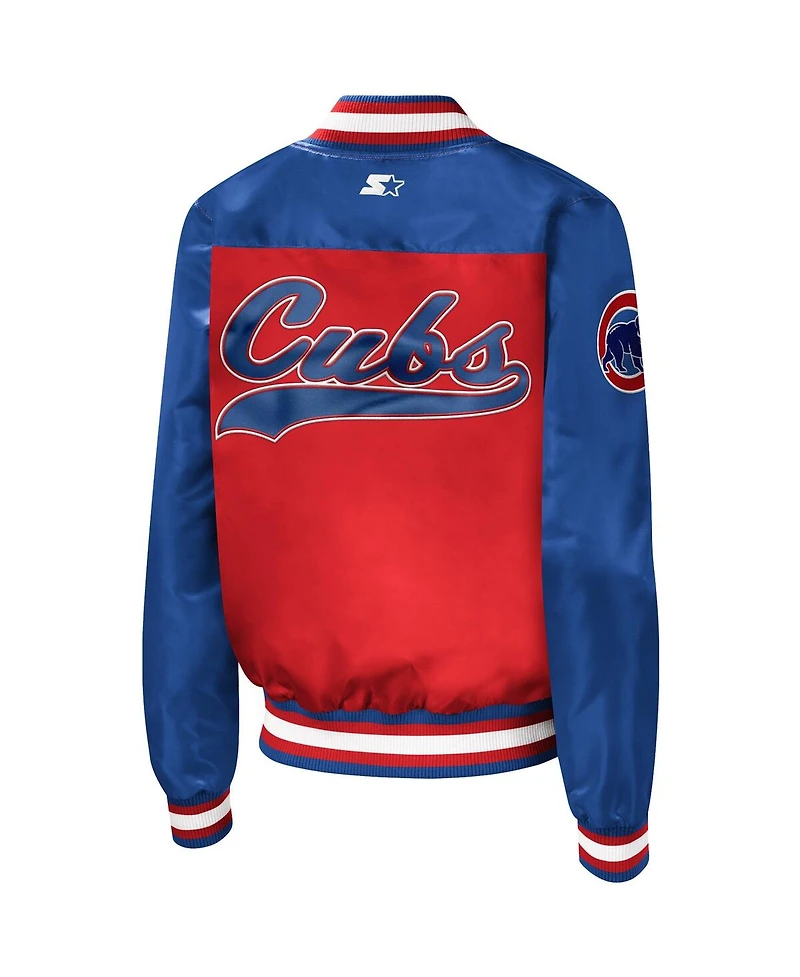 Women's Starter Red Chicago Cubs The Legend Full-Snap Jacket