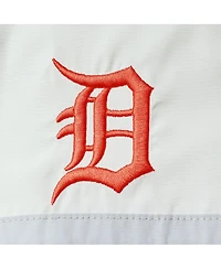 Women's The Wild Collective Navy Detroit Tigers Colorblock Track Raglan Full-Zip Jacket