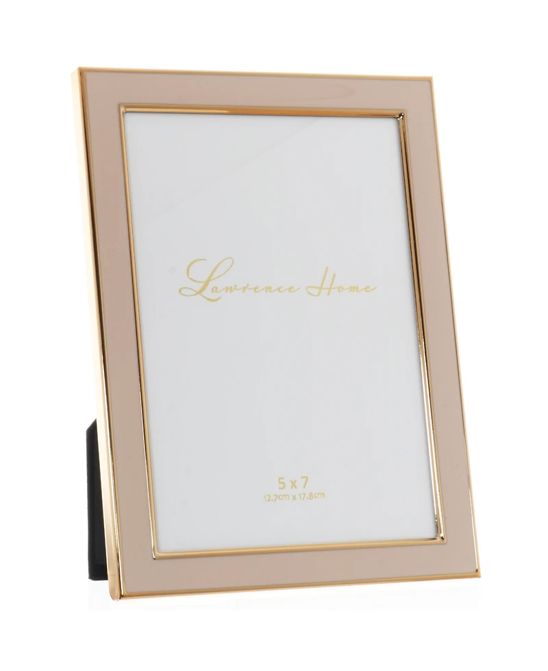 Metal and Enamel Picture Frame, 5" x 7"