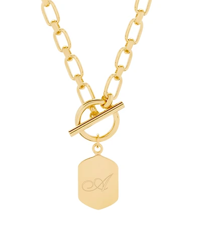 brook & york Hadley Initial Toggle Necklace