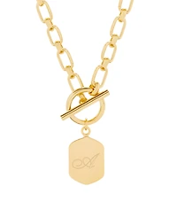 brook & york Hadley Initial Toggle Necklace