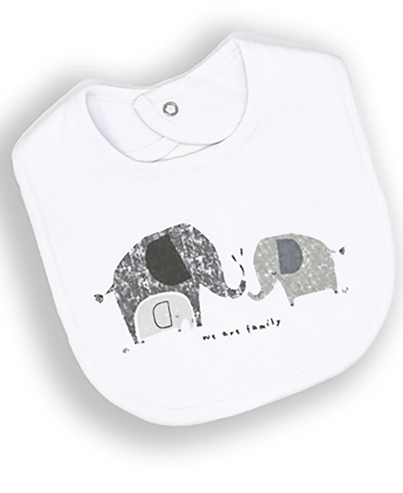 Baby Boys and Girls Elephant Family Layette Gift Mesh Bag, 5 Piece Set