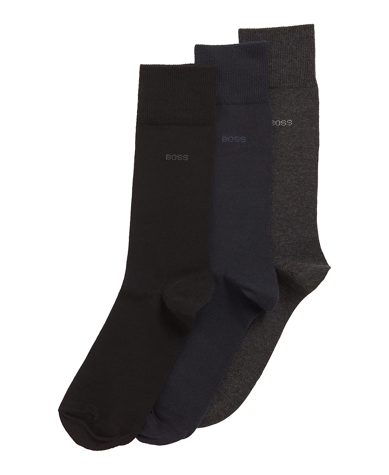 Boss Men's Regular-Length Socks, Pack of 3