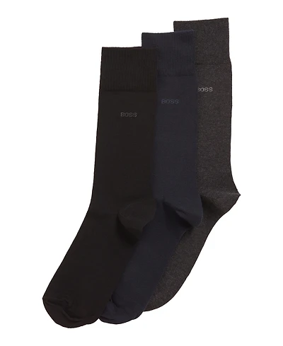 Boss Men's Regular-Length Socks, Pack of 3