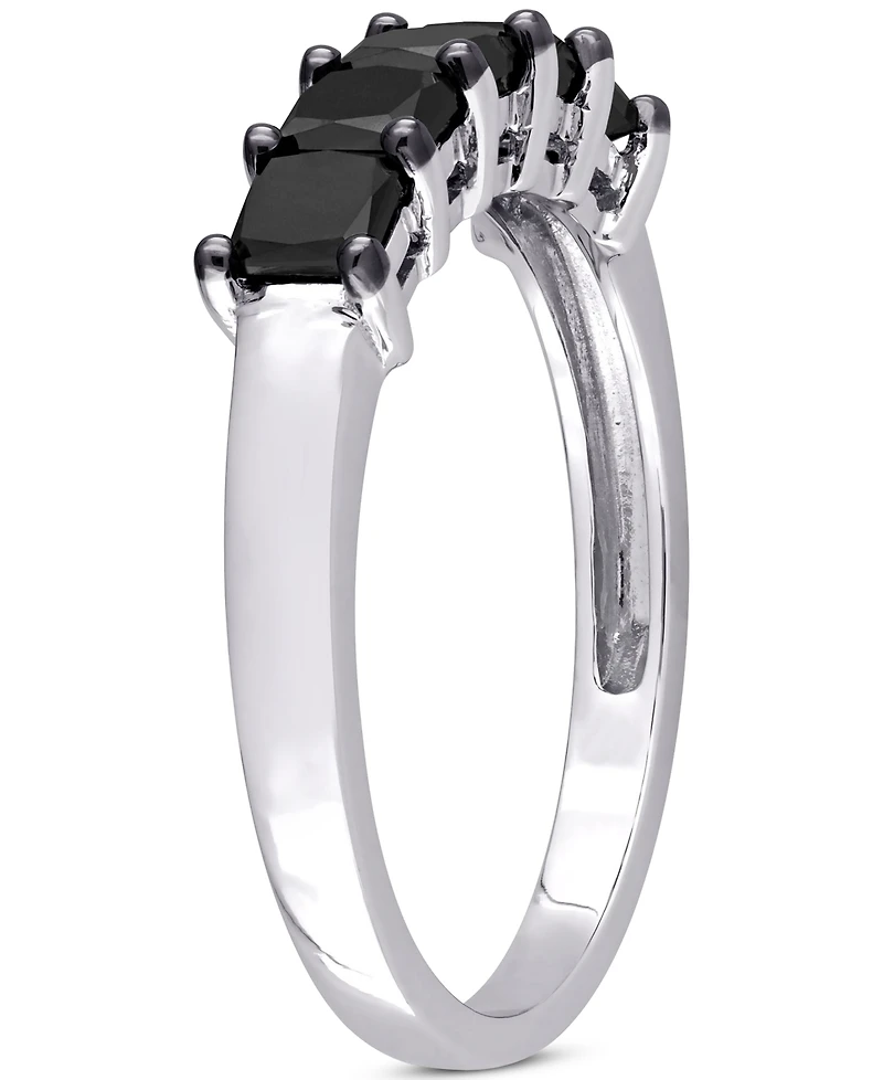 Black Diamond Anniversary Ring (1-1/4 ct. t.w.) 10k White Gold