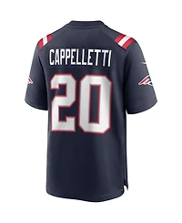 Men's Nike Gino Cappelletti Navy New England Patriots Game Retired Player Jersey