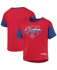 Big Girls Red Chicago Cubs Bleachers T-shirt