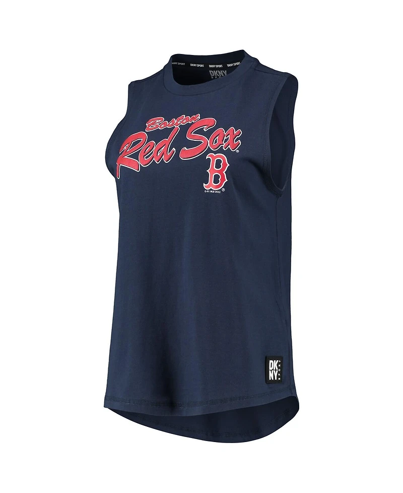 Women's Dkny Sport Navy Boston Red Sox Marcie Tank Top