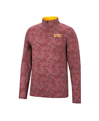 Men's Colosseum Cardinal Usc Trojans Tivo Quarter-Zip Jacket