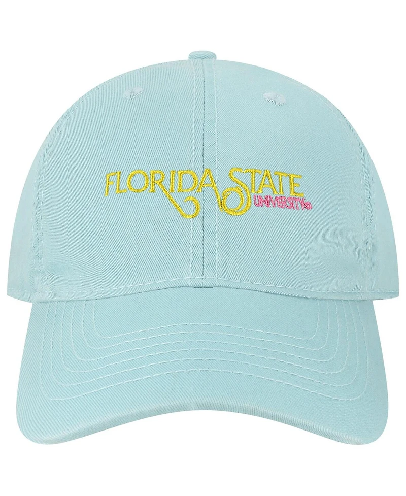 Men's League Collegiate Wear Teal Florida State Seminoles Beach Club Waves Relaxed Twill Adjustable Hat