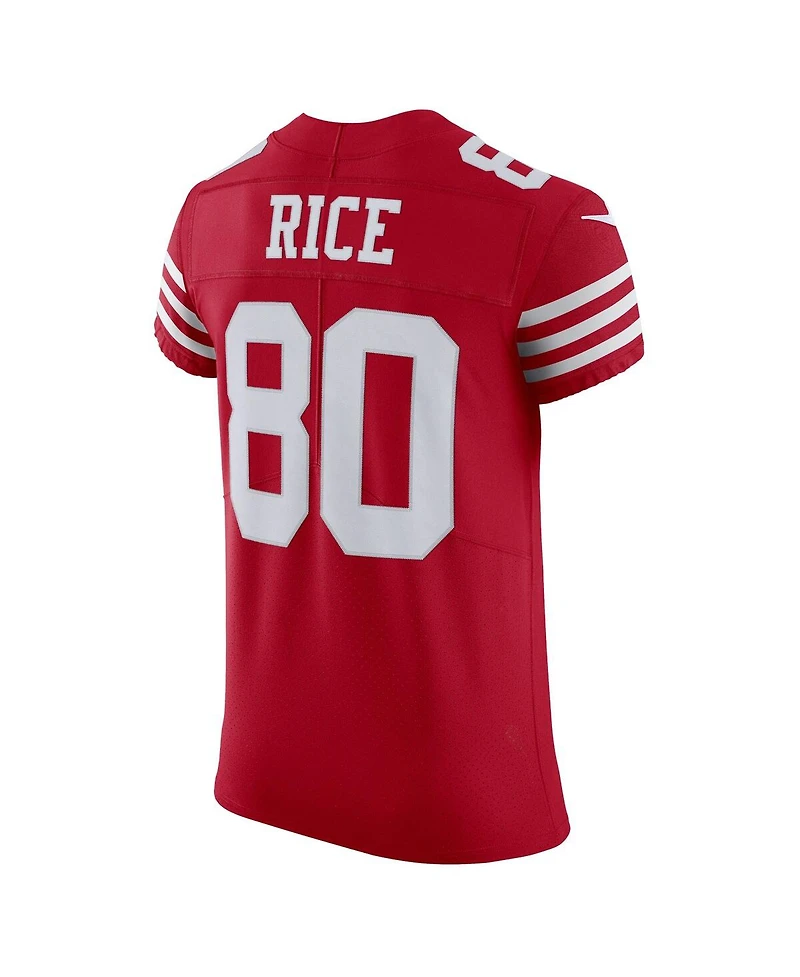 Men's Nike Jerry Rice Scarlet San Francisco 49ers Vapor Elite Retired Player Jersey