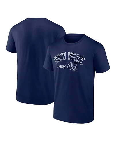Men's Fanatics Gerrit Cole Navy New York Yankees Player Name and Number T-shirt
