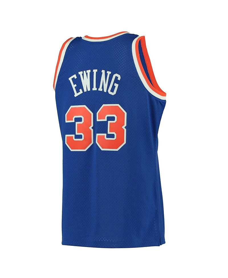 Men's Mitchell & Ness Patrick Ewing Blue New York Knicks 1991-92 Hardwood Classics Swingman Jersey