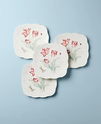 Lenox Butterfly Meadow Square Accent Plates, Set of 4