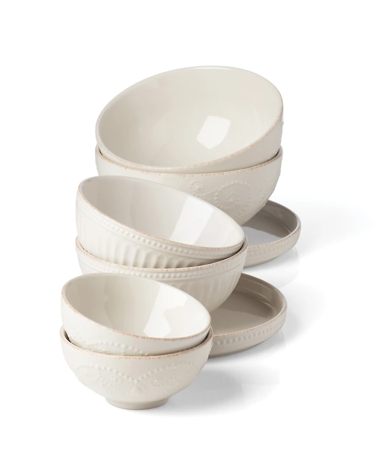 Lenox French Perle Luna Nesting Dinnerware Set, 8 Piece