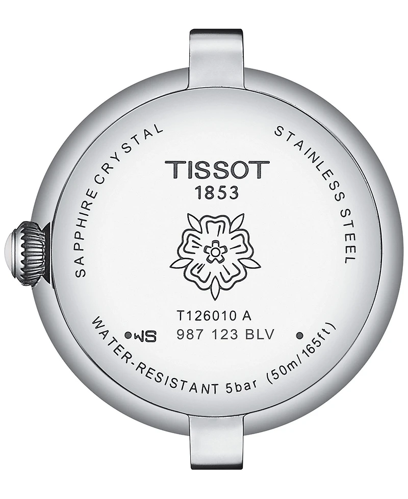 Tissot Women's Swiss Bellissima Black Leather Strap Watch 26mm