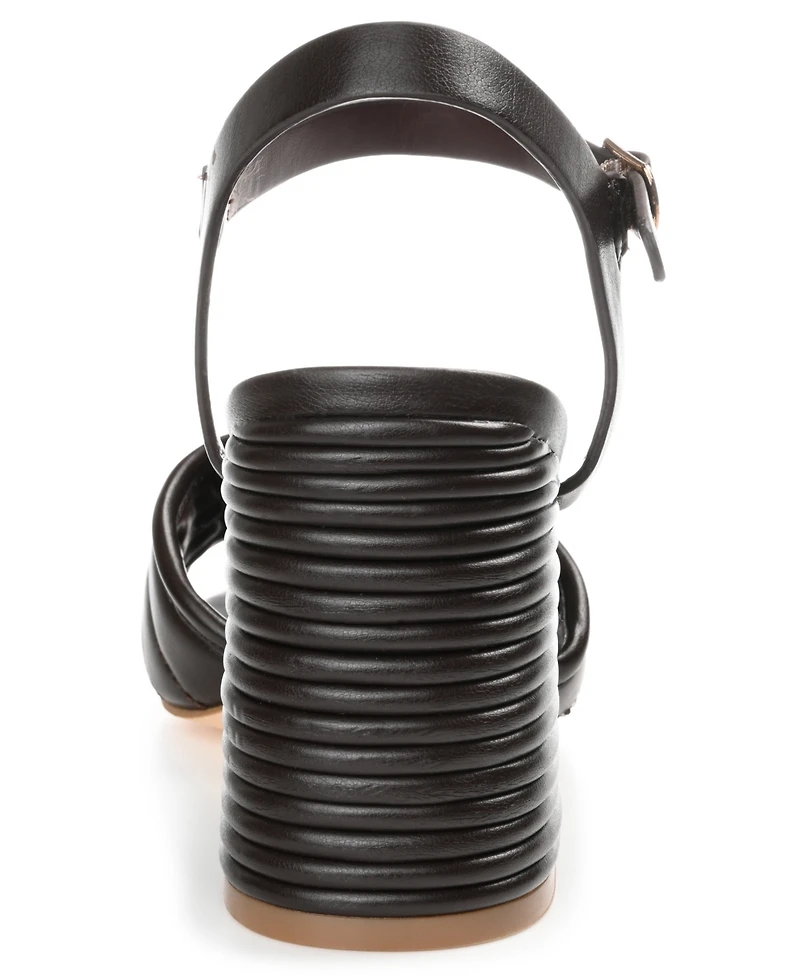 Journee Collection Women's Charmaine Block Heel Sandals