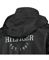 Men's Tommy Hilfiger Black, Gray Philadelphia Flyers Anorak Quarter-Zip Hoodie Jacket