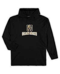 Men's Concepts Sport Black Vegas Golden Knights Big and Tall Pullover Hoodie Joggers Sleep Set