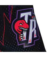 Men's Mitchell & Ness Purple and Black Toronto Raptors 1998/99 Hardwood Classics Fadeaway Reload 3.0 Swingman Shorts