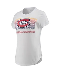 Women's Concepts Sport White, Charcoal Montreal Canadiens Sonata T-shirt and Leggings Set
