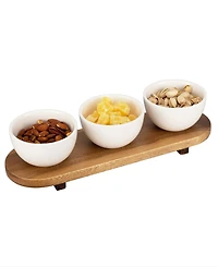 Thirstystone Tray with Condiment Bowls Set, 3 Pieces