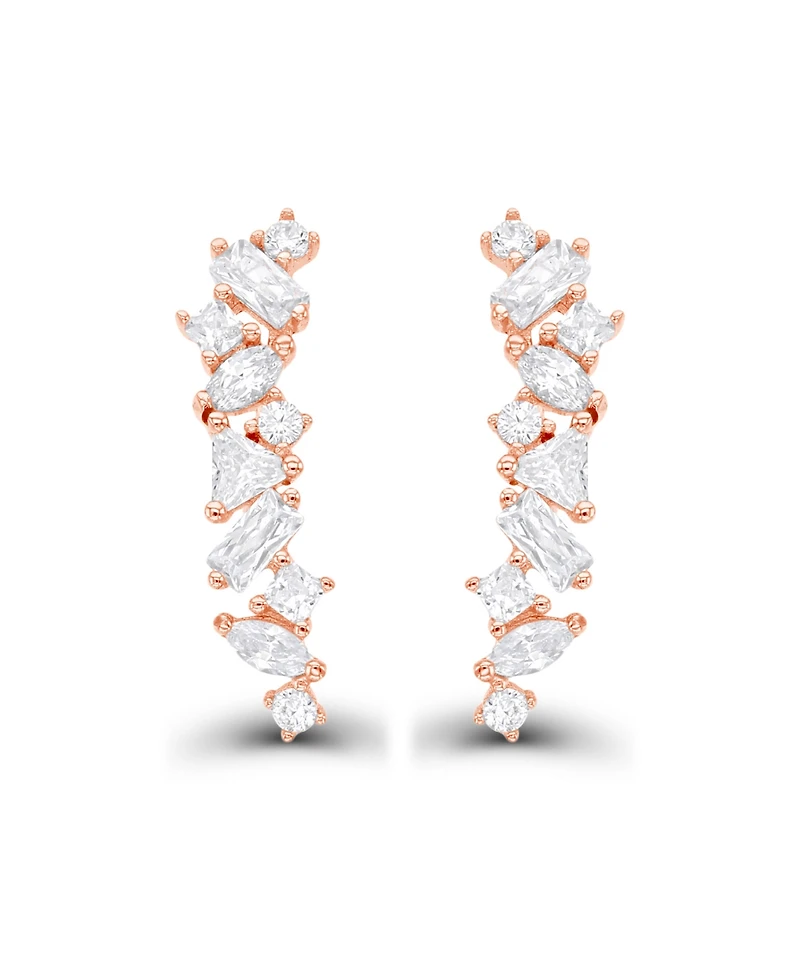 Crawler Earrings in 14K Gold Plated or Sterling Silver