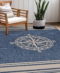 Lr Home Shoreline Srl- 5'3" x 7' Outdoor Area Rug