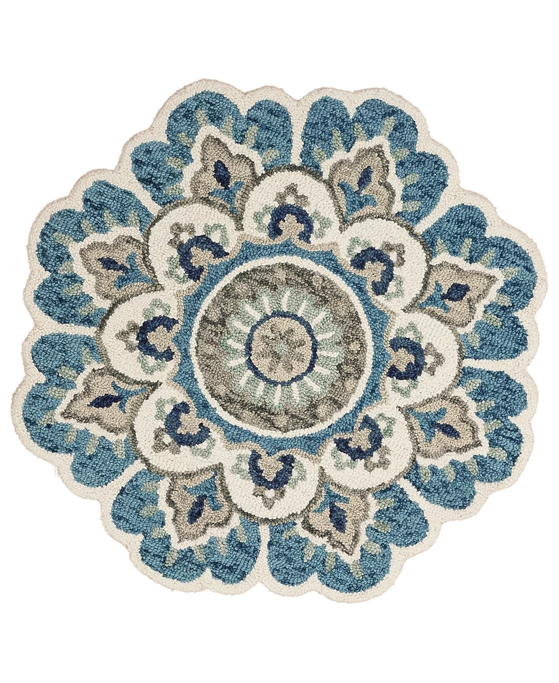 Lr Home Radiance Rdc-094 4' x 4' Round Area Rug