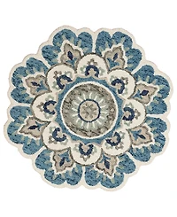 Lr Home Radiance Rdc-094 4' x 4' Round Area Rug