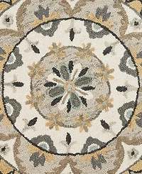 Lr Home Radiance Rdc-100 4' x 4' Round Area Rug