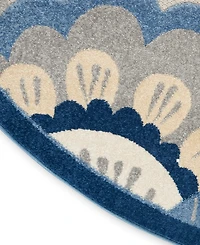 Nourison Home Aloha ALH25 4' x Round Outdoor Area Rug